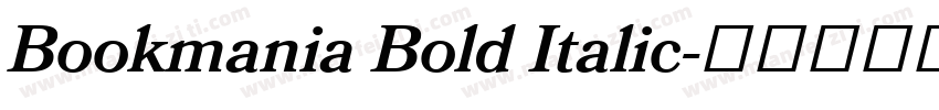 Bookmania Bold Italic字体转换